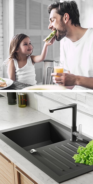 Blat kuchenny z baterią